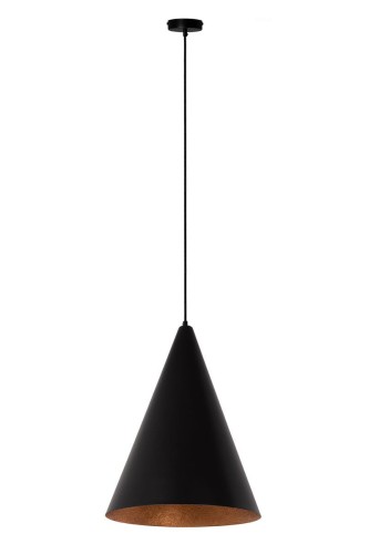 Vesuvio D35 lampa wisząca 1xE27 czarna/miedź 41041