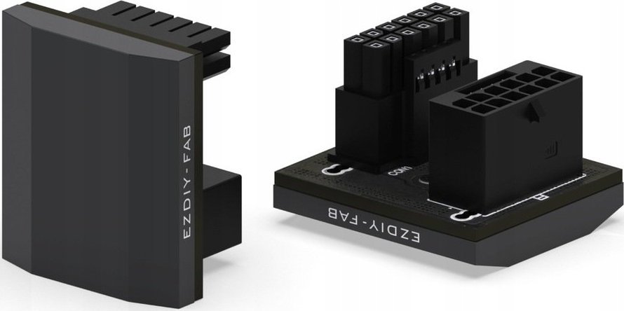 Adapter Wtyczka 12VPWR kątowa złącze 12+4 PIN 180 stopni EZDIY-FAB RVS 600W
