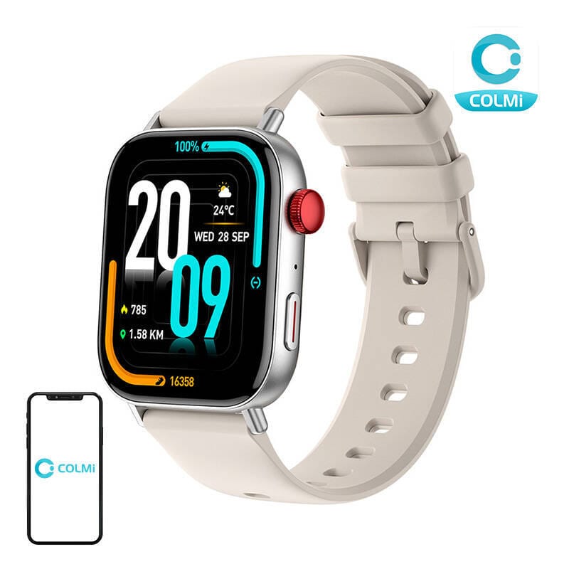 Colmi C8 Max 52mm Złota koperta z beżowym paskiem