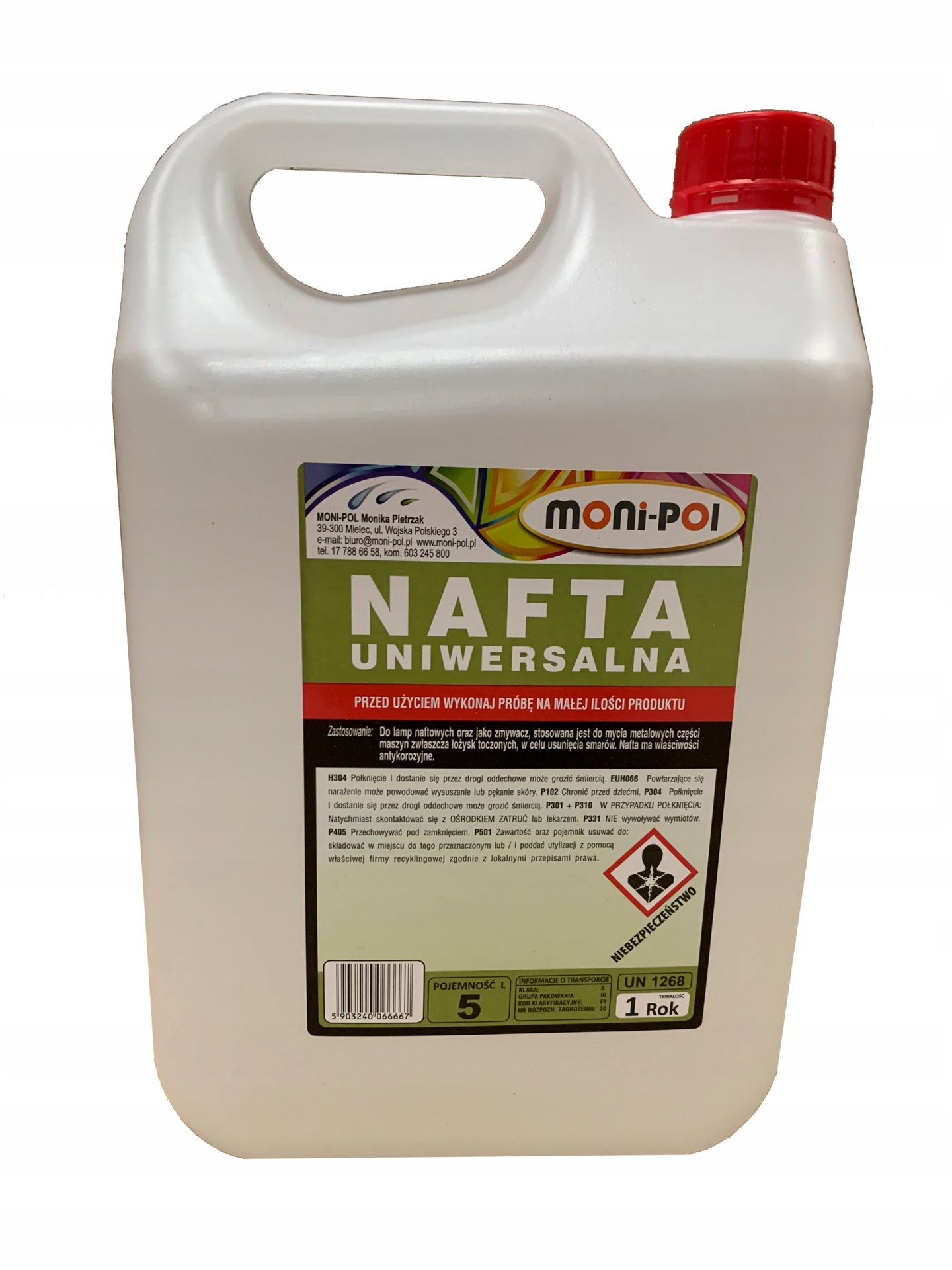 Nafta Uniwersalna 5 L Oświetleniowa!! Moni-pol