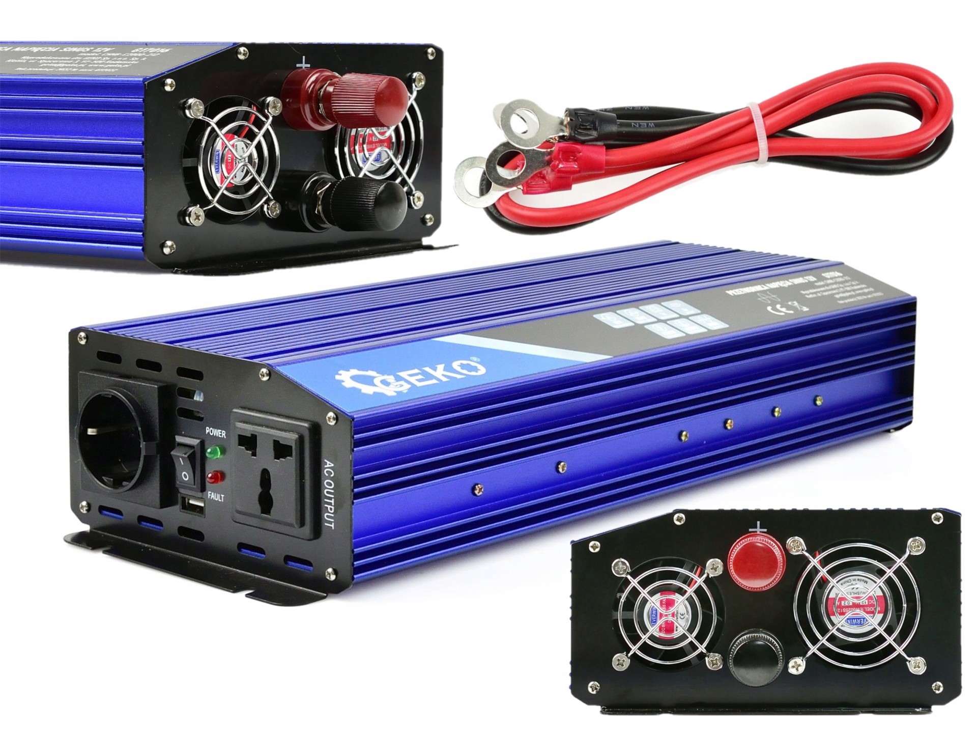 Przetwornica Prądu 24V 230V 2000W 4000W Sinus