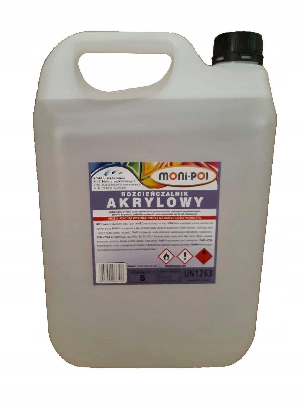 Rozcieńczalnik Akrylowy 5L Moni-pol