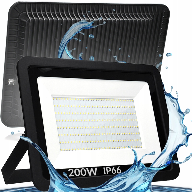 Lampa Led Hermetyczna Naświetlacz Halogen Reflektor IP66 16000lm 4500K 200W