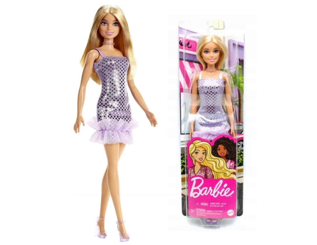 Lalka Barbie HRJ93 Sukienka Mini blondynka lala w sukience