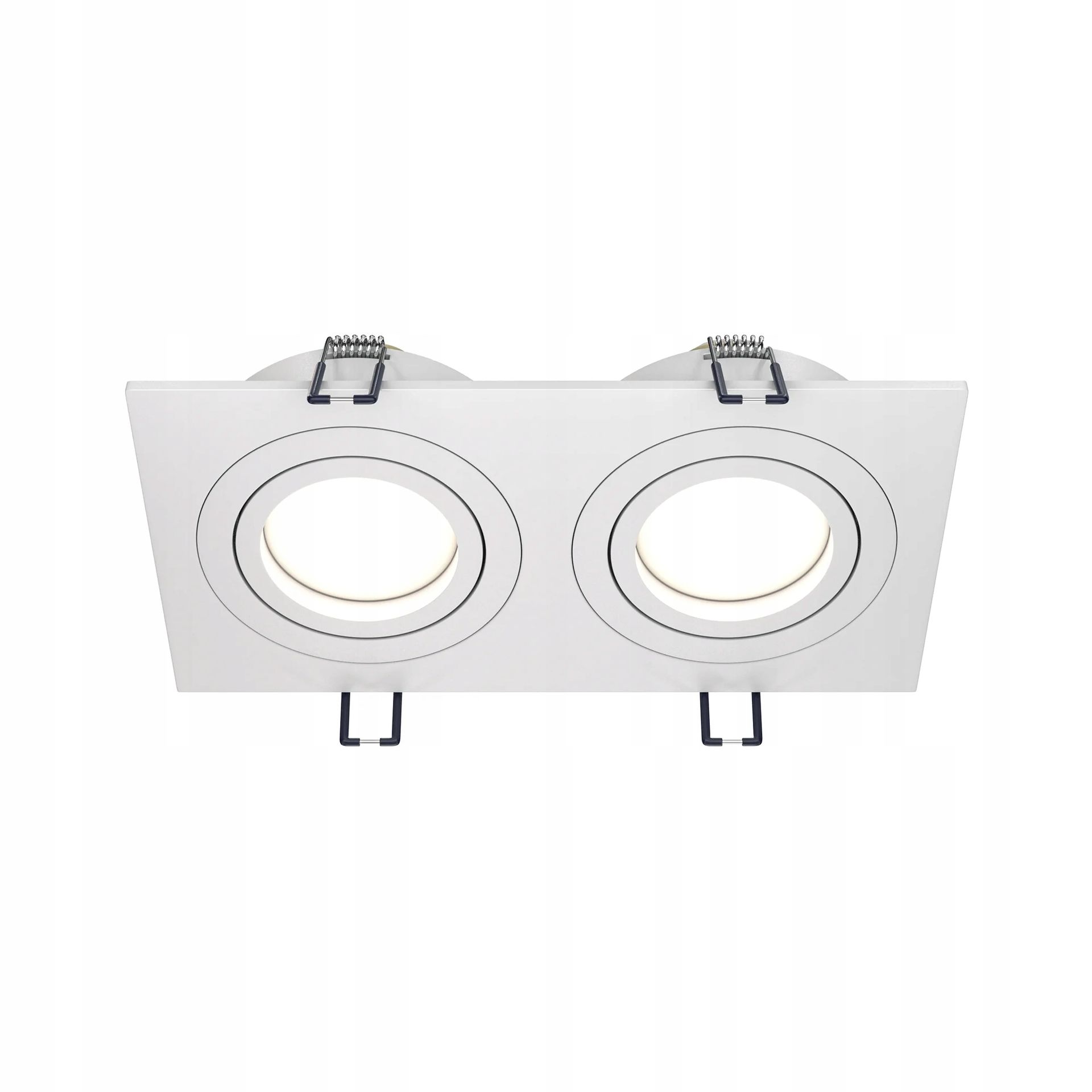 Lampa oprawa sufitowa podtynkowa regulowana podwójna biała Maytoni