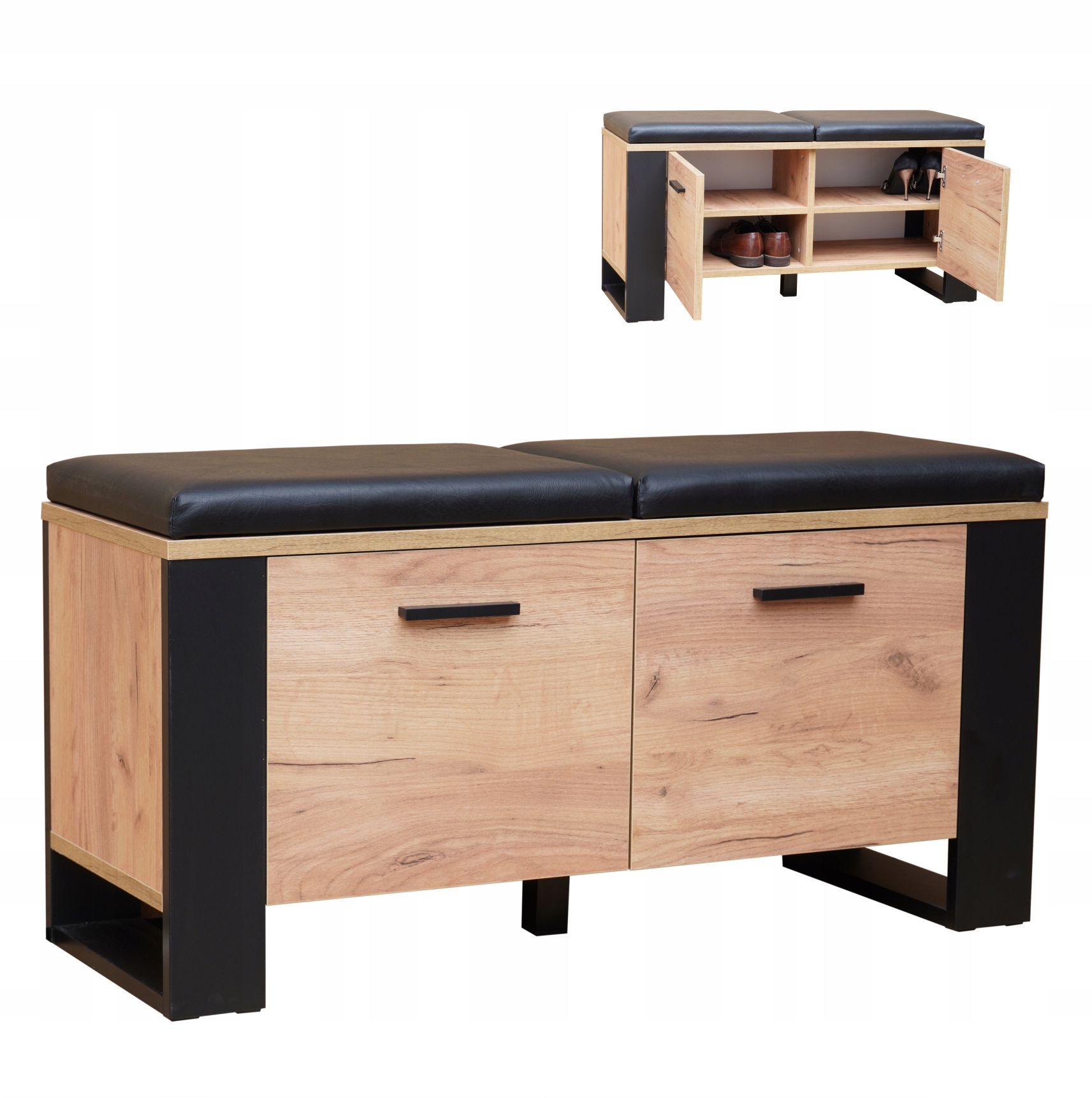 Szafka na buty Półka na obuwie Regał szer. 102 cm Loft Producent 779