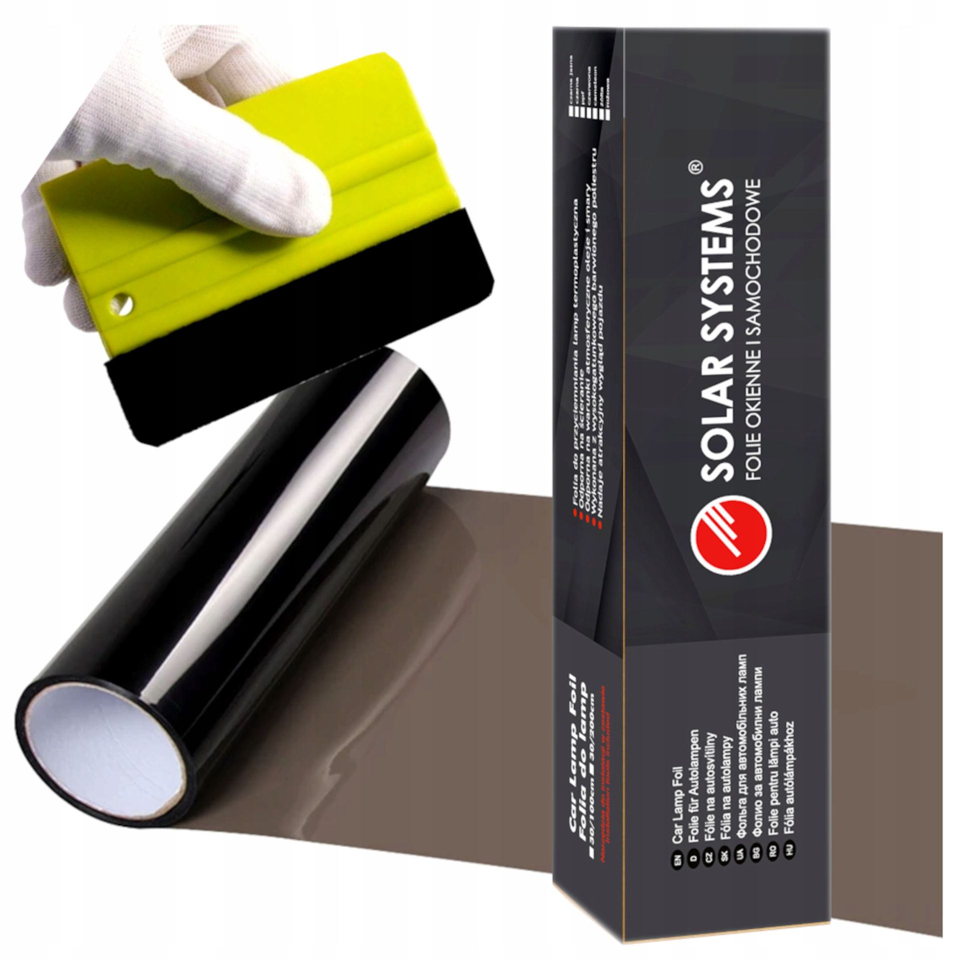 Folia Do Przyciemniania Lamp Jasna Czarna Do Przednich Tylnych Reflektorów