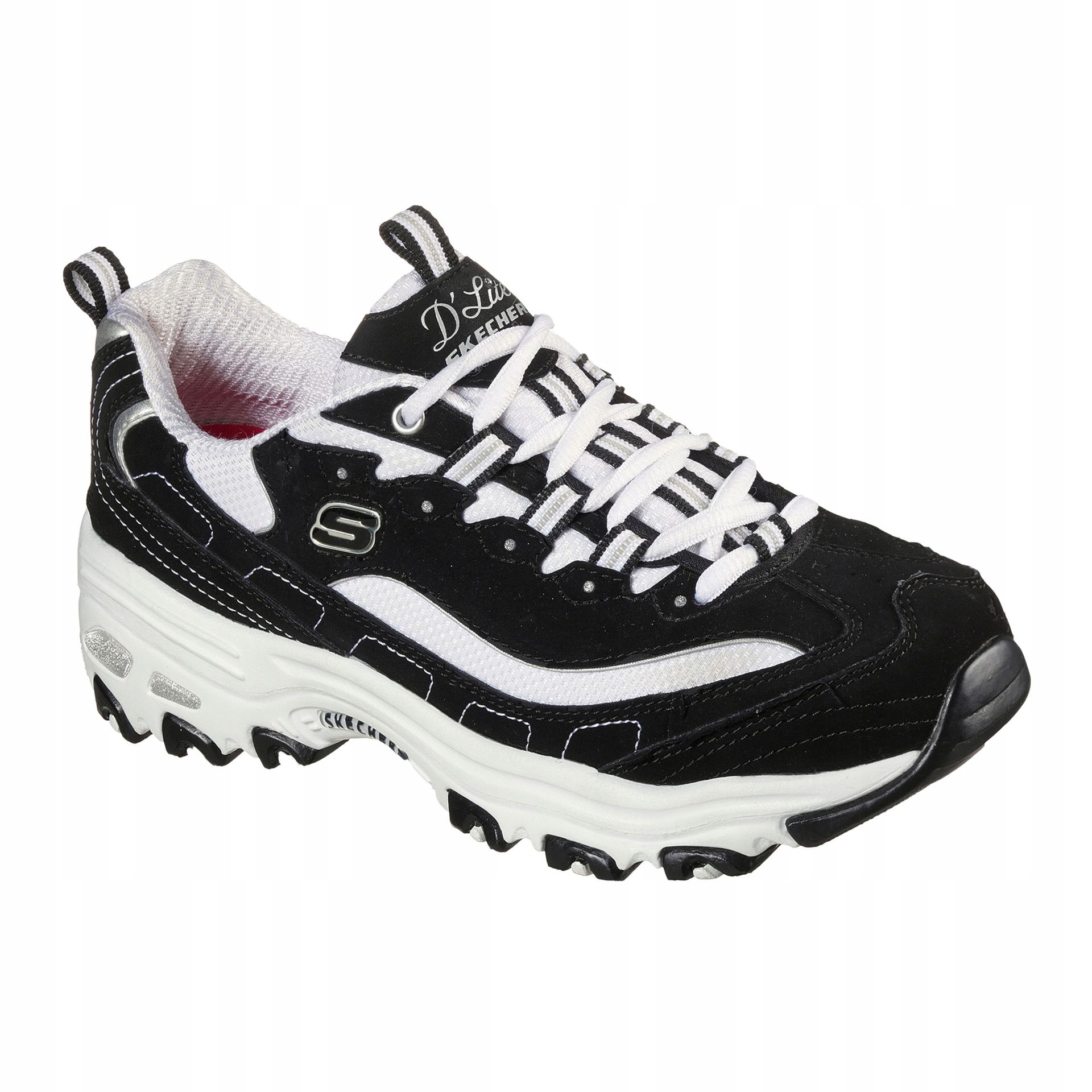 Buty damskie Skechers D'Lites Biggest Fan black/white/silver 39 Eu