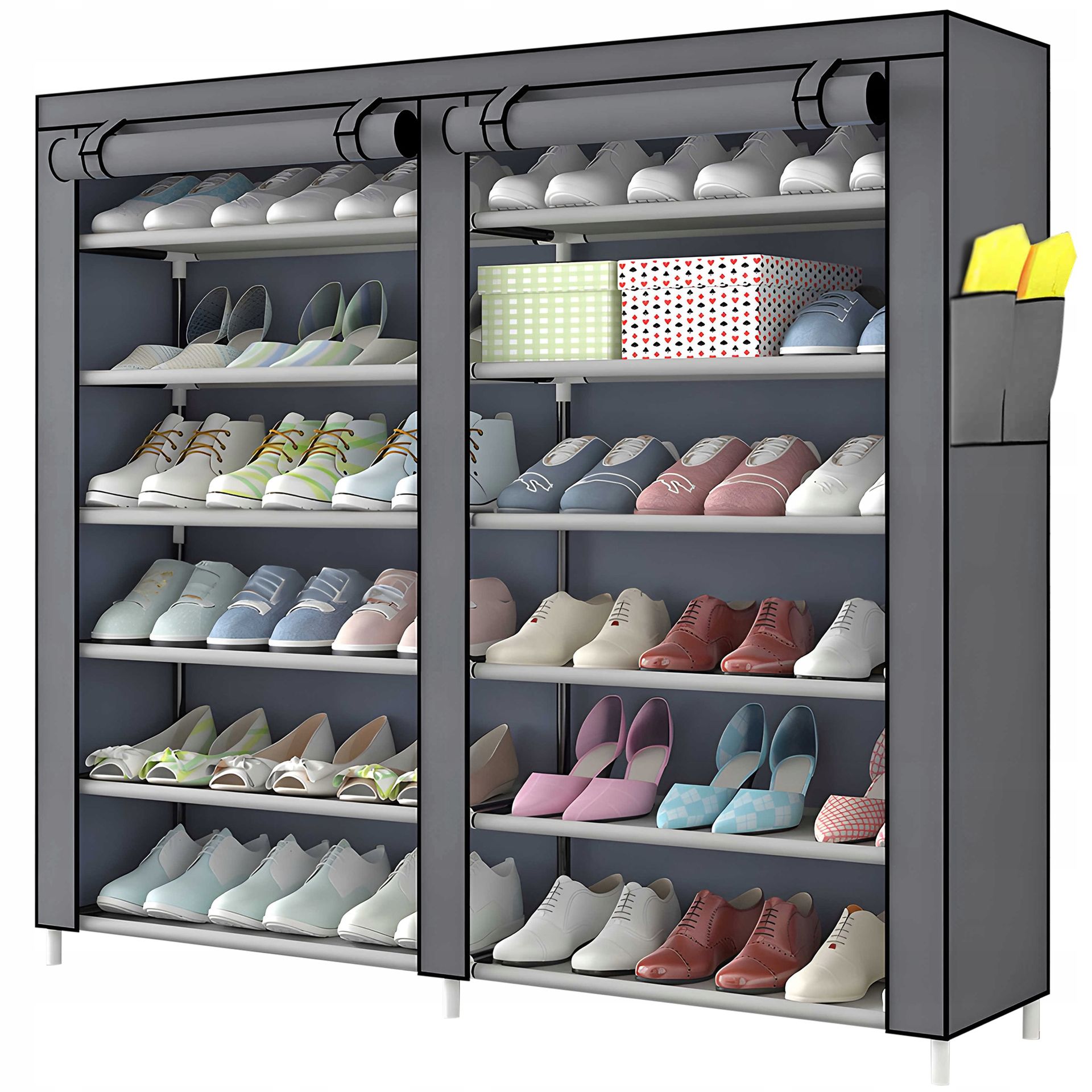 Materiałowa Szafa Na Buty Ubrania Tekstylna Garderoba Składana Regał 120CM