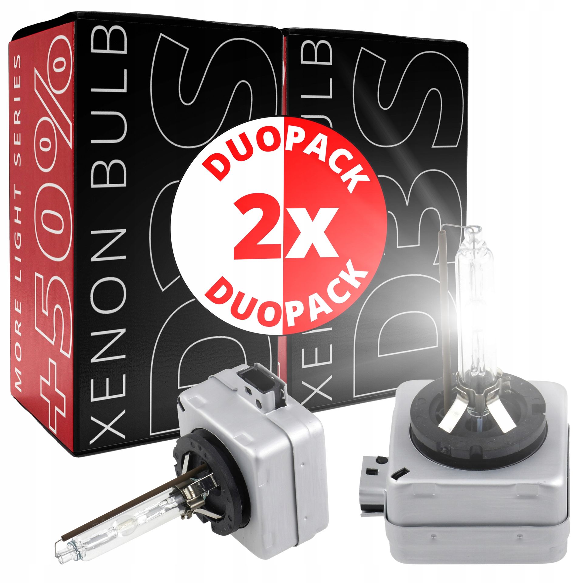 Żarnik Palnik Xenon D3S 5000K 3200 LM 35W 85V Duopack 2szt More Light +50%