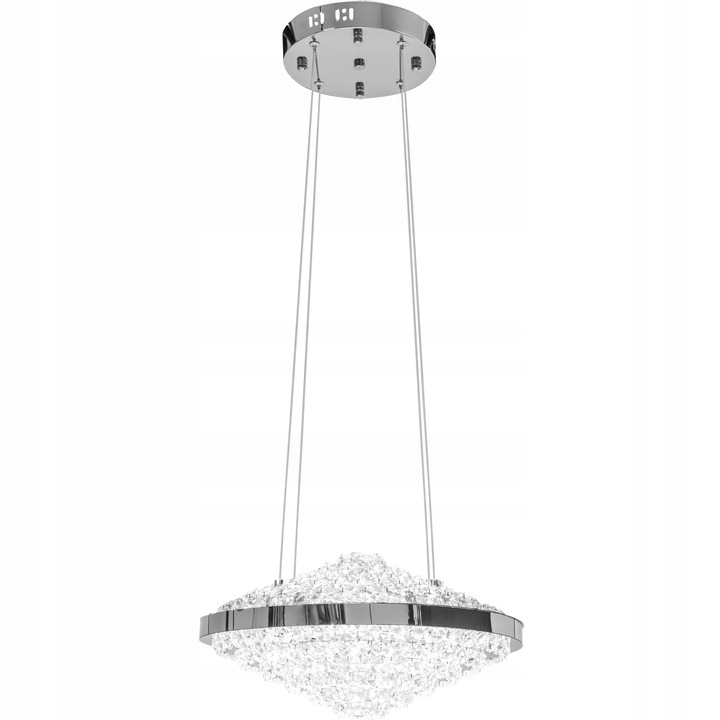 Kryształowa Lampa Sufitowa Żyrandol Glamour Led