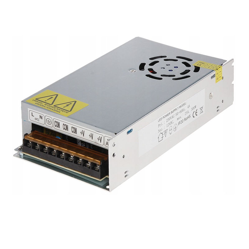Zasilacz montażowy 12V 25A 300W Master Led