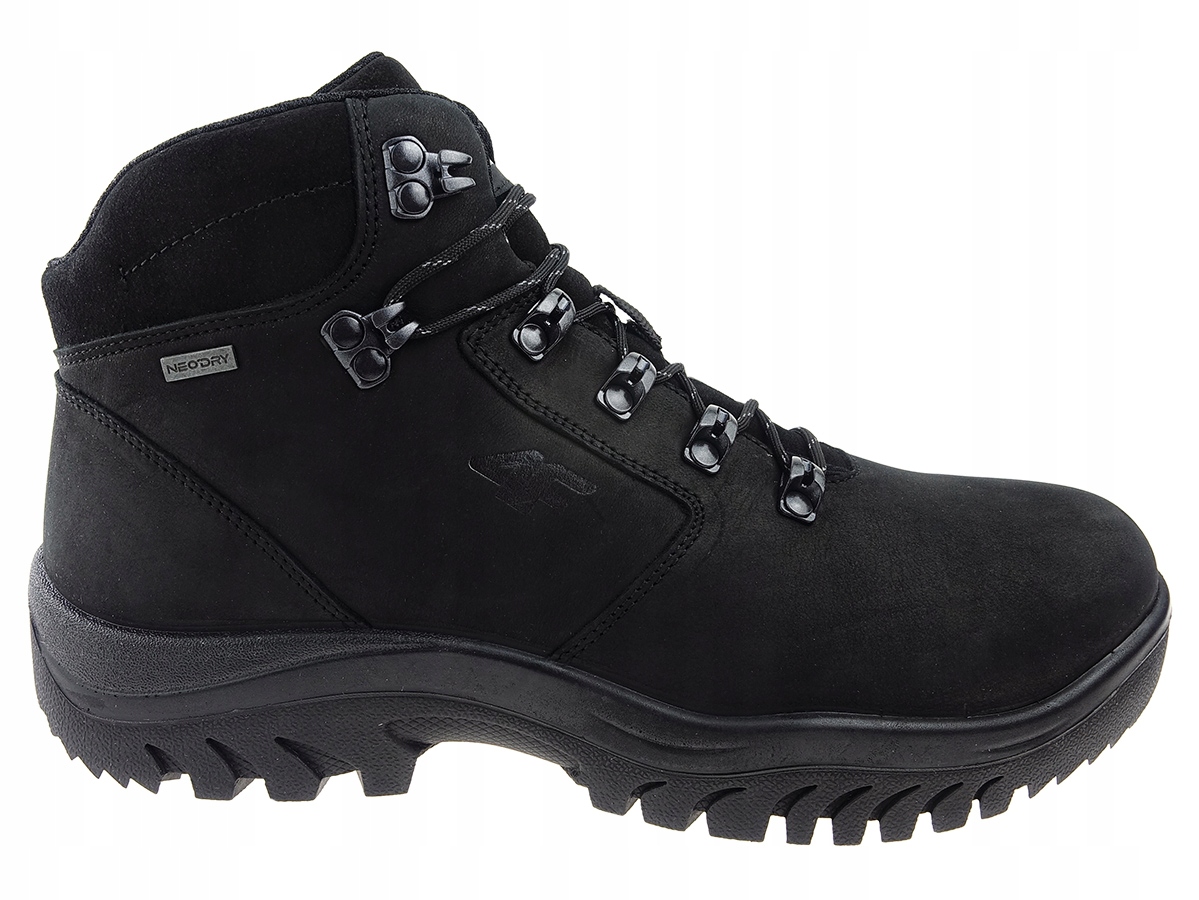 Buty 4F trekking OBMH258 czarny skóra, membrana 42
