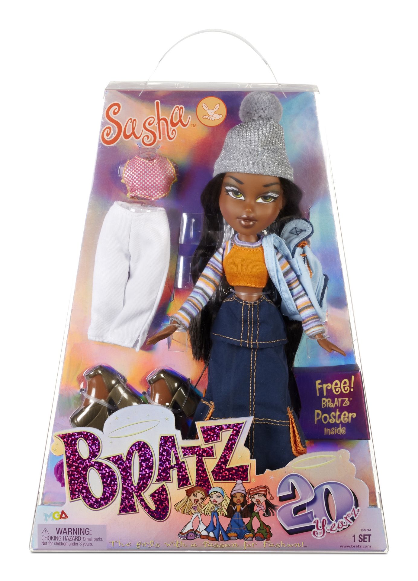Mga Bratz Lalka Sasha 28 cm Zestaw