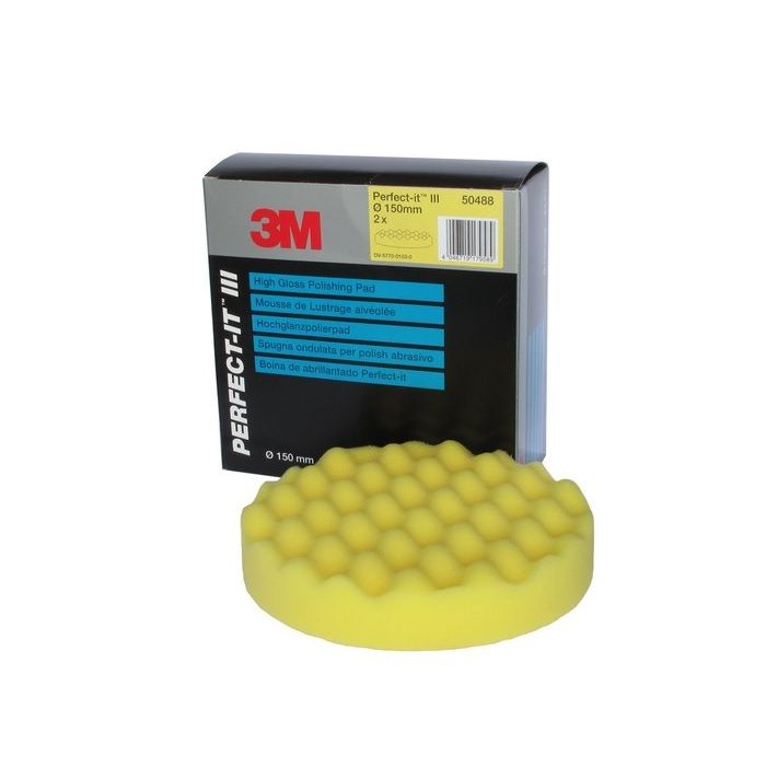 Gąbka polerska 3M 50488 żółta Miękka 150mm/25mm