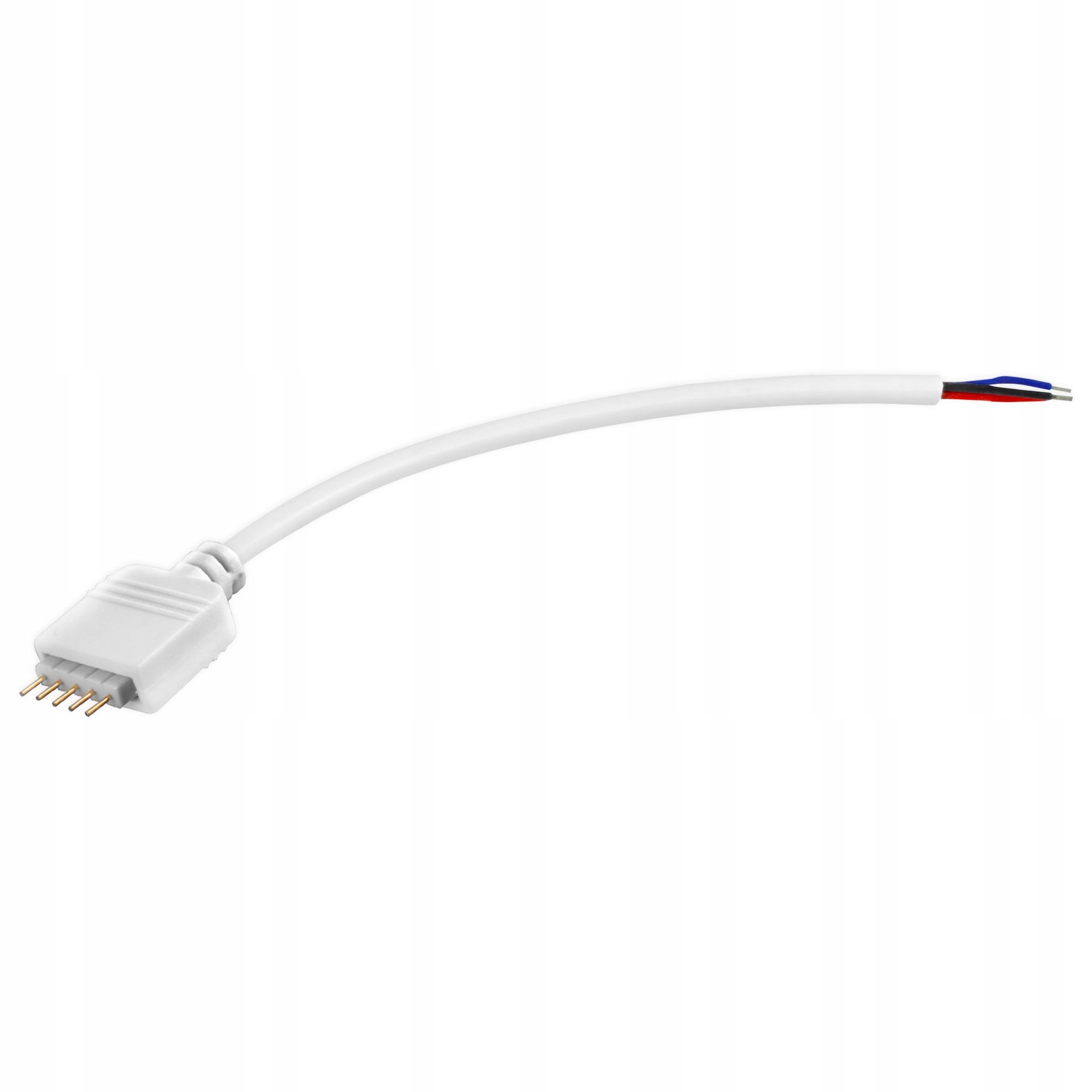 Złączka taśmy Led 10mm kabel sterownik 5-pin męska