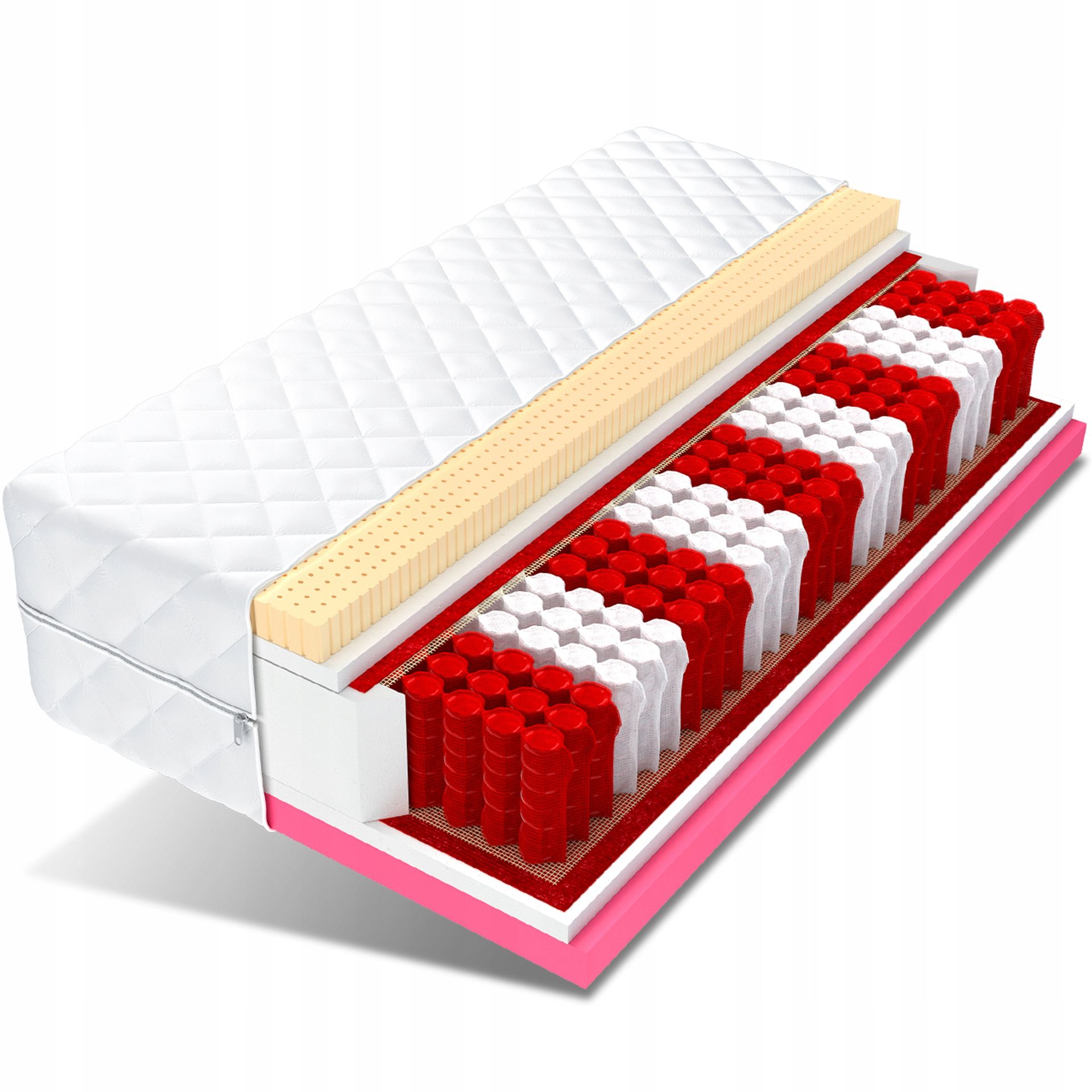 Materac 160x200 multipocket lateks visco Carme