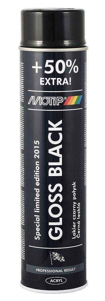 lakier czarny połysk Motip 600 ml
