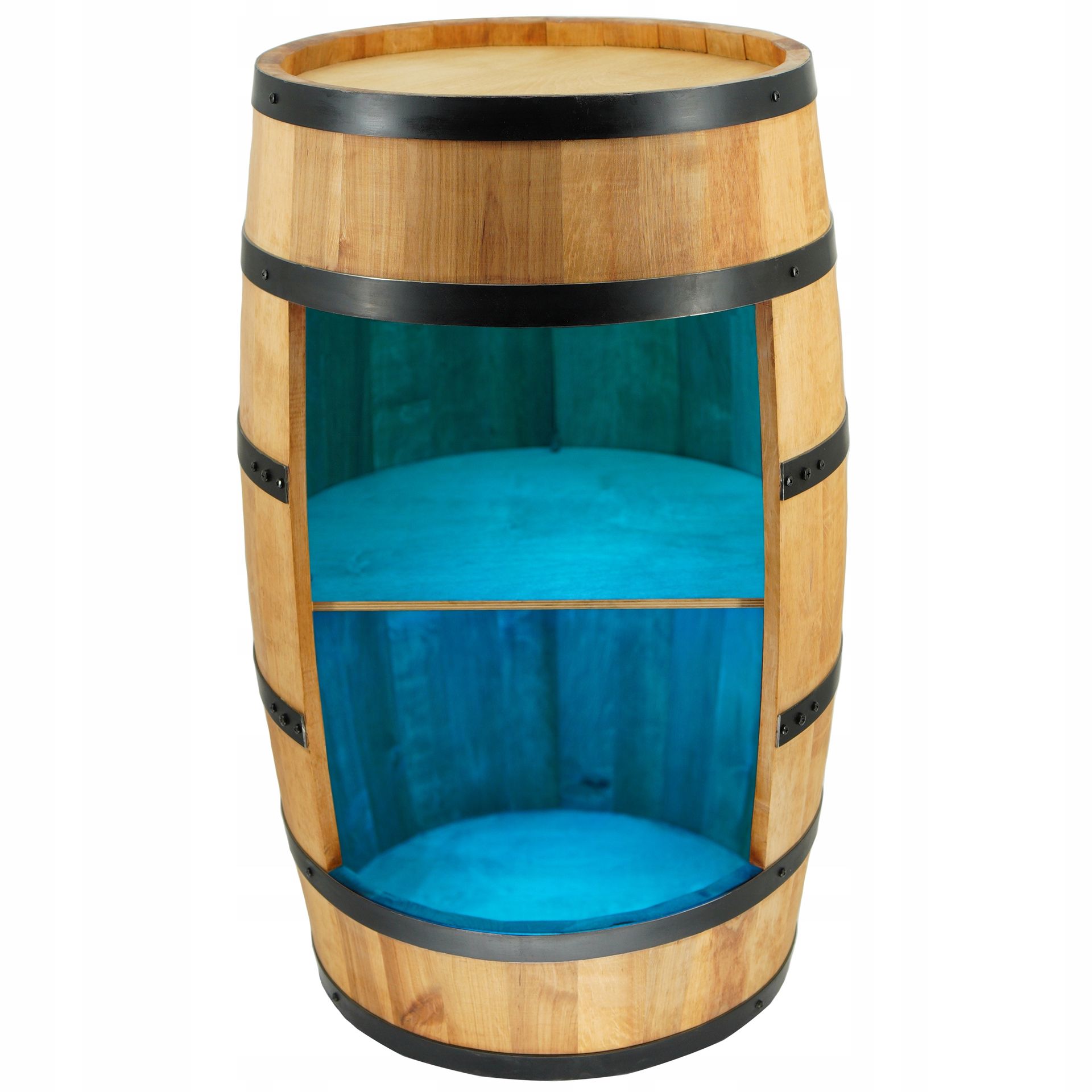 Drewniany barek z beczki z podświetleniem Led Rgb