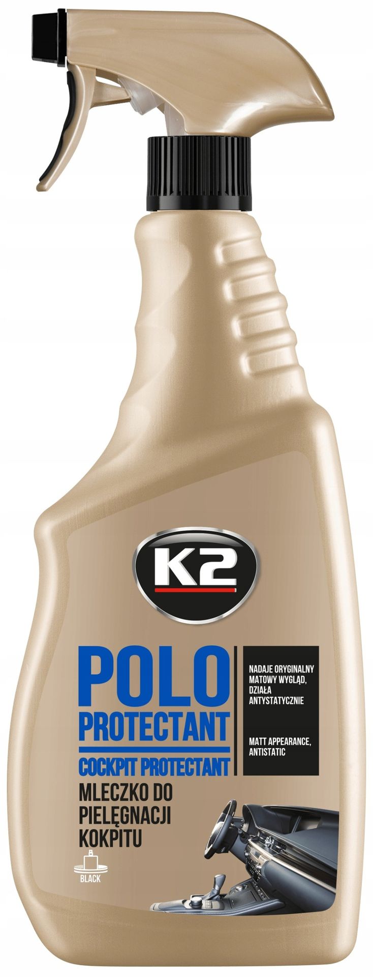K2 Polo Protectant Środek Do Kokpitu Black 770 ML