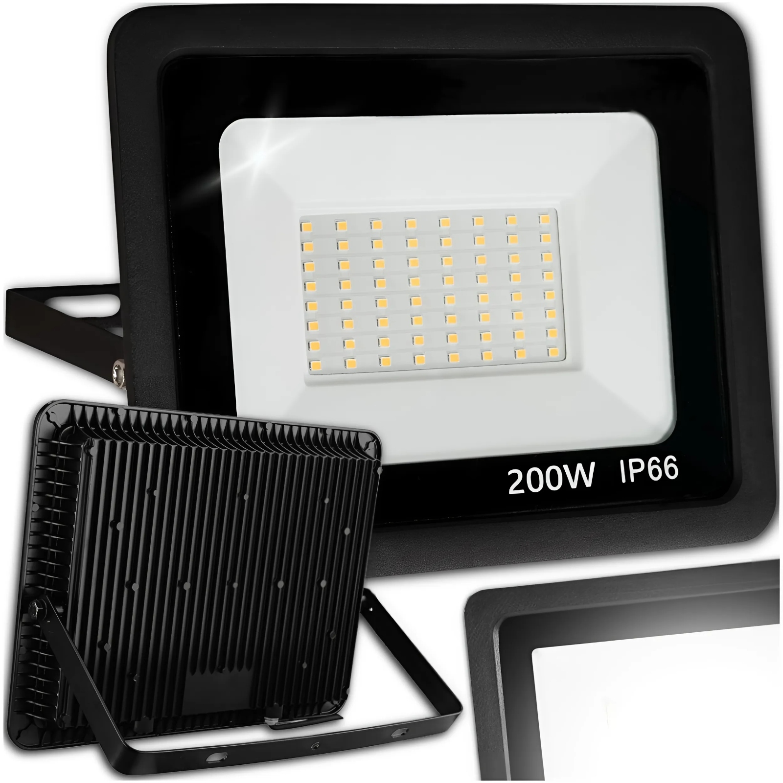 Halogen Reflektor Wodoodporny Roboczy Garażowy Naświetlacz 200W 14000lm