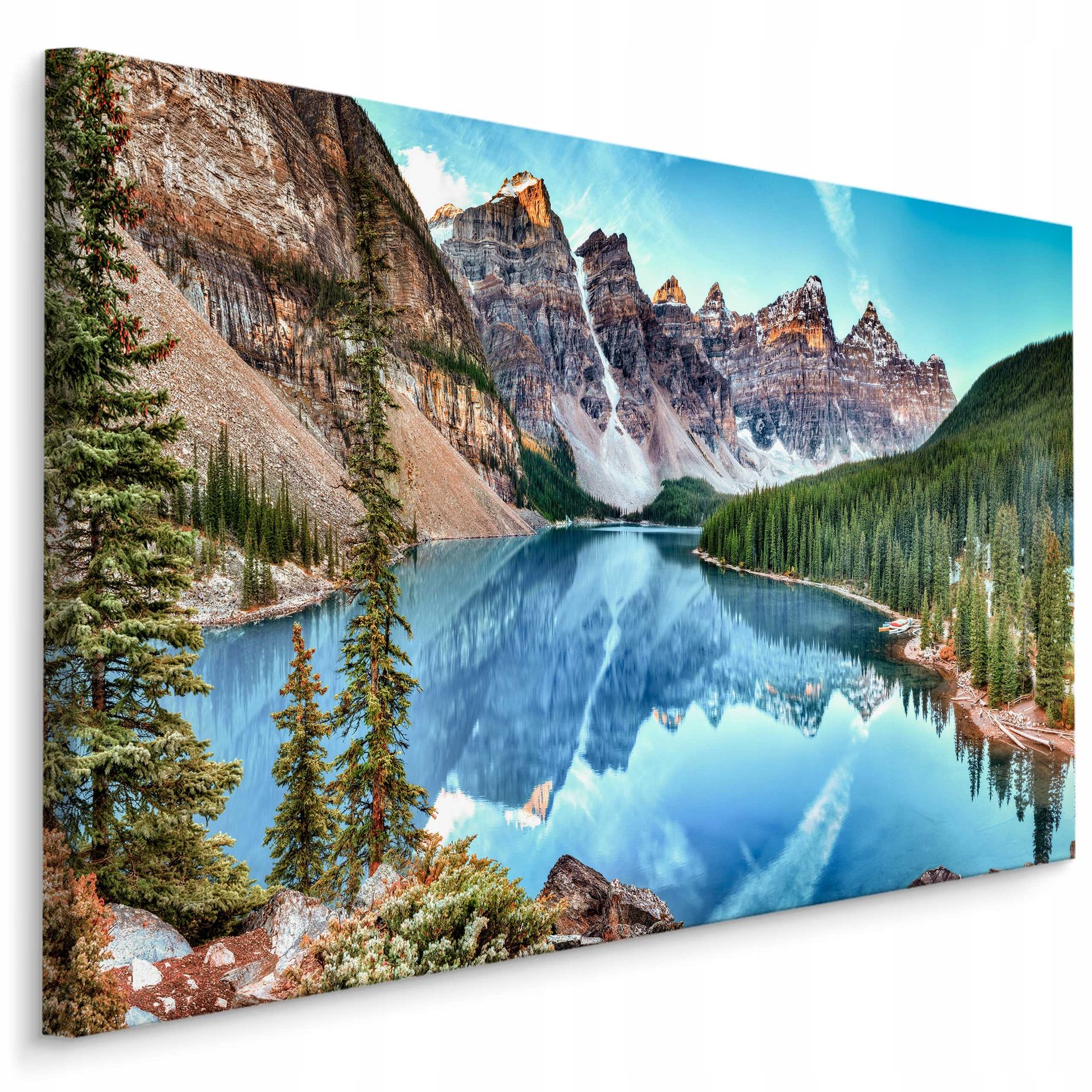 Obraz Na Płótnie Krajobraz Jezioro Góry Na Ścianę Do Salonu Sypialni 120x80