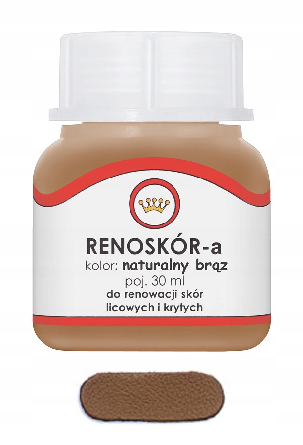 Renoskór Farba Lakier Do Skóry Naturalny Brąz