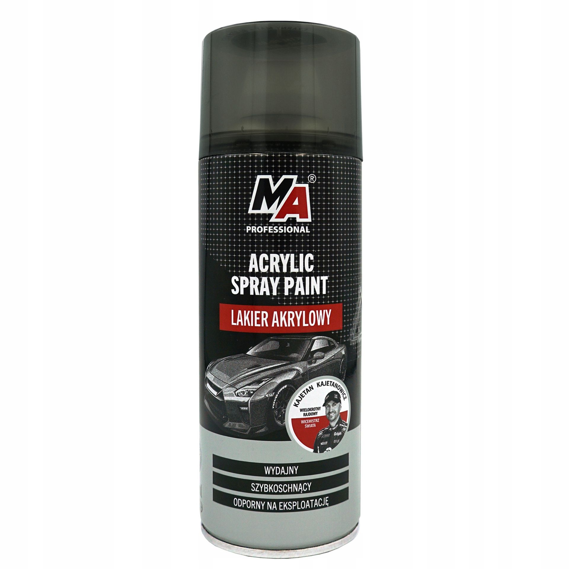 Amtra Lakier Akrylowy Czarny Połysk 400ml Spray /ma Professional/