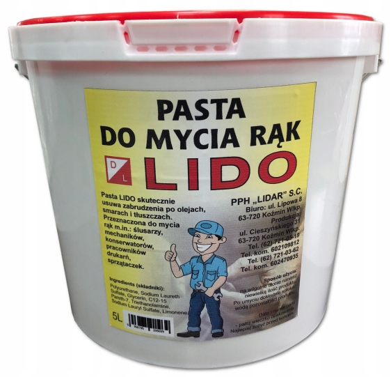 Pasta do mycia rąk Lido 5l