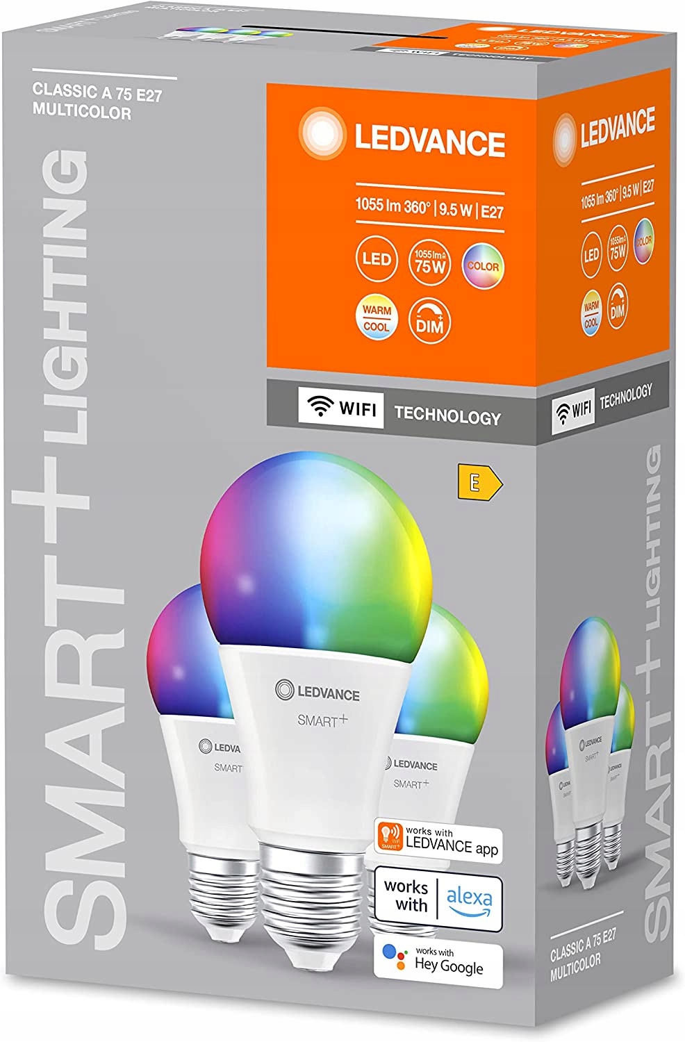 3xżarówka Smart+ WiFi 9.5W Rgbw Fr E27 Ledvance
