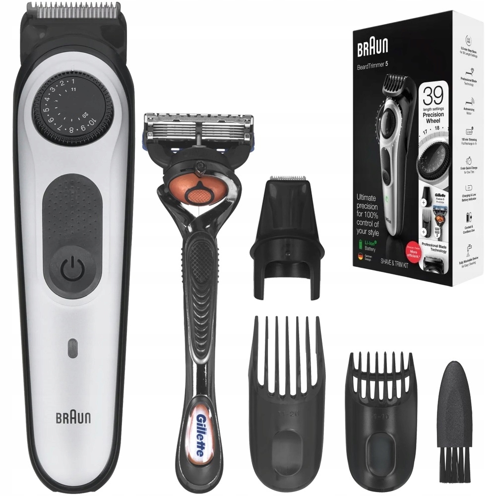 Trymer do brody Braun BT5260 MAszynka Gillete Fusion ProGlide