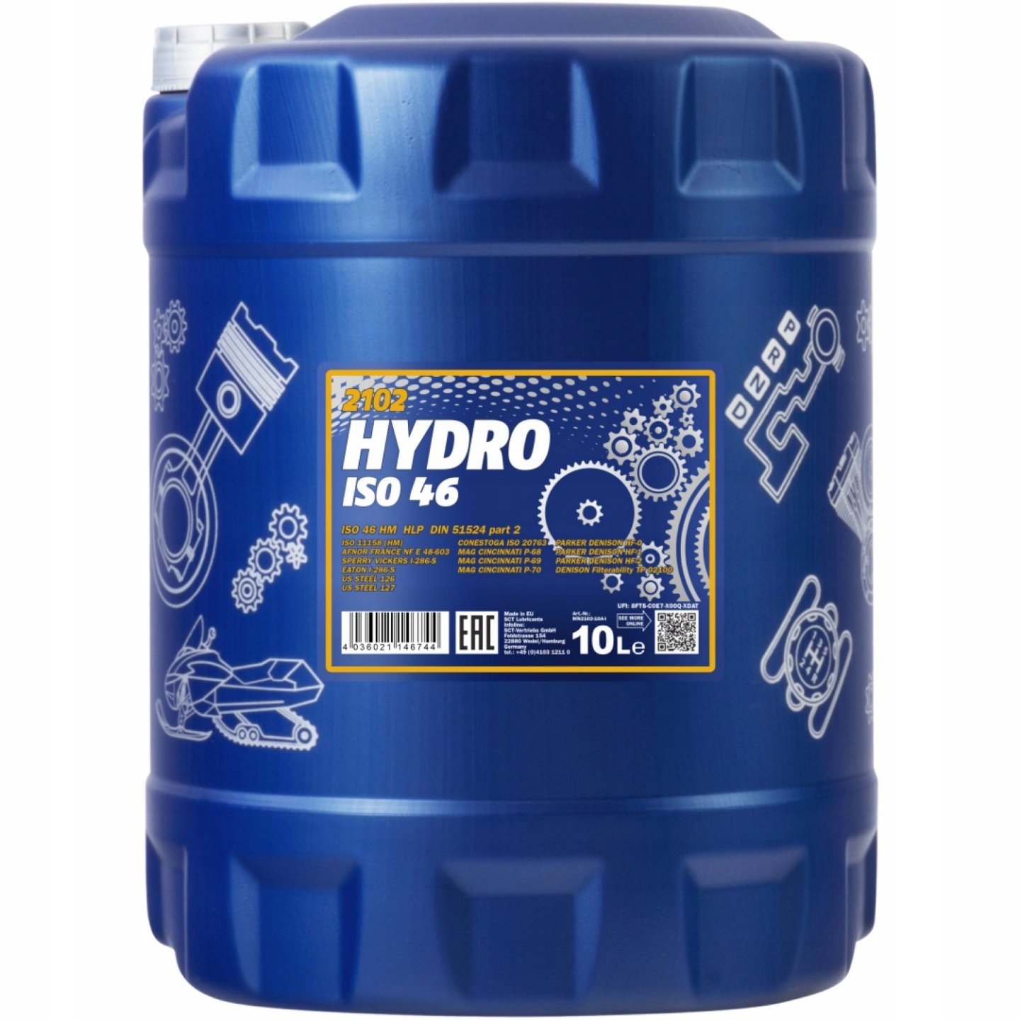 Olej Hydrauliczny Mannol Hlp 46 ISO46 2102 10L