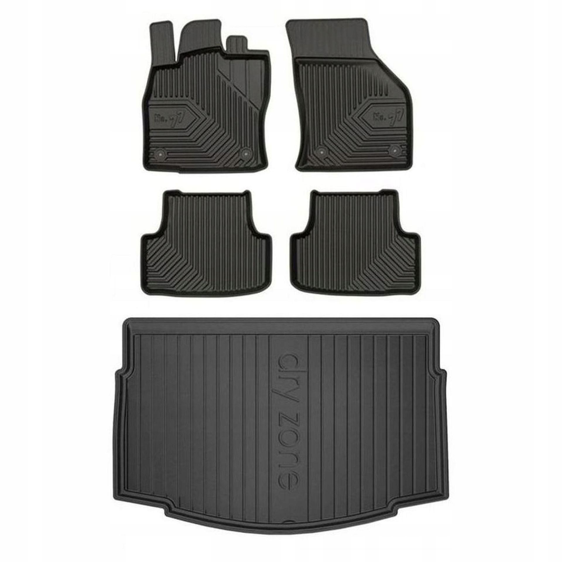 Gumowy zestaw dywaniki i mata Volkswagen Golf VII 2012-2020 Hatchback, doln