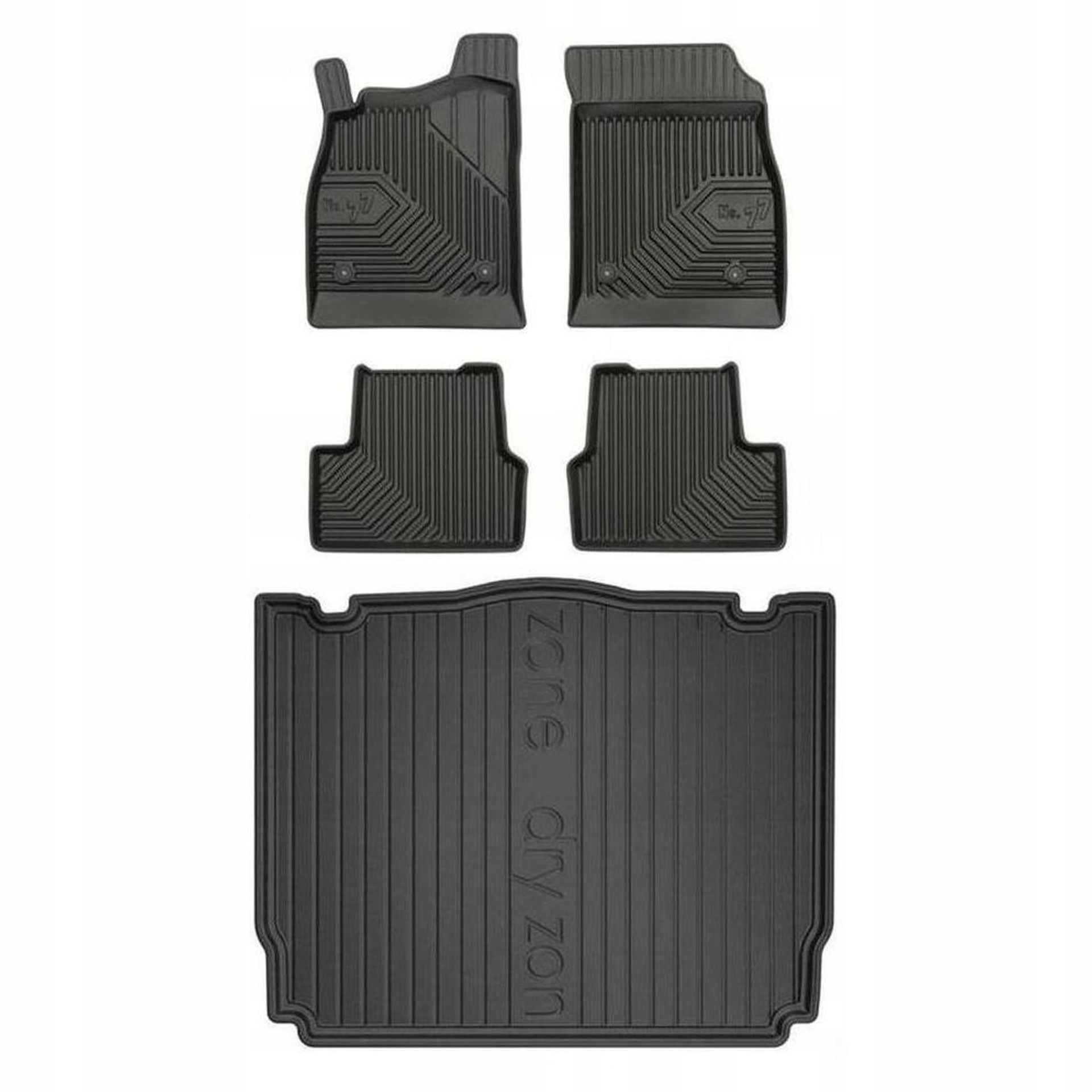 Gumowy zestaw dywaniki i mata Opel Astra J 2009-2020 Hatchback, dolna podło