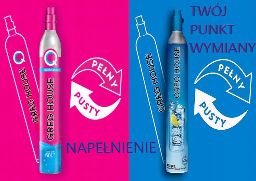 Soda wymiana nabicie butli CO2 spożywczy