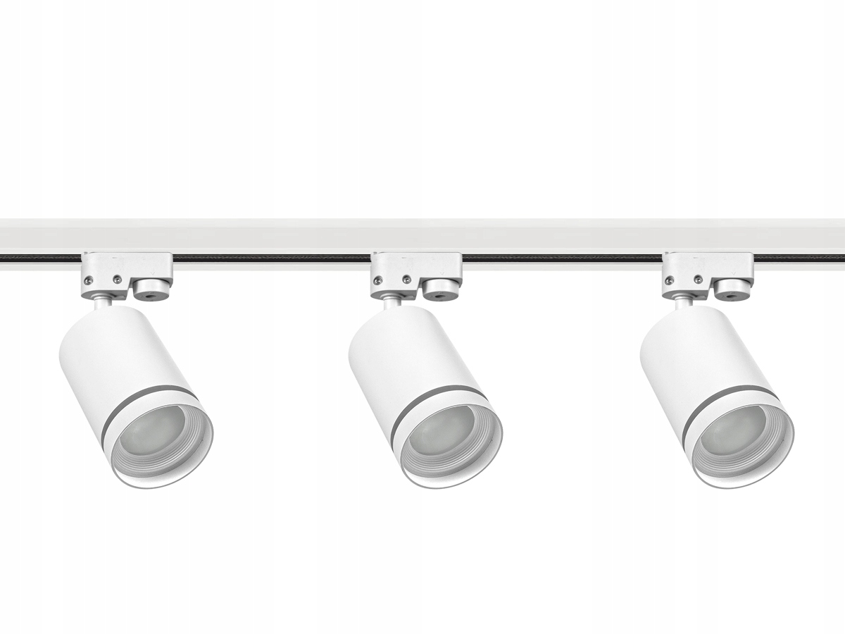 Oświetlenie Szynowe Led 3x Lampa Reflektor GU10 Szynoprzewód 1m 1-Fazowy