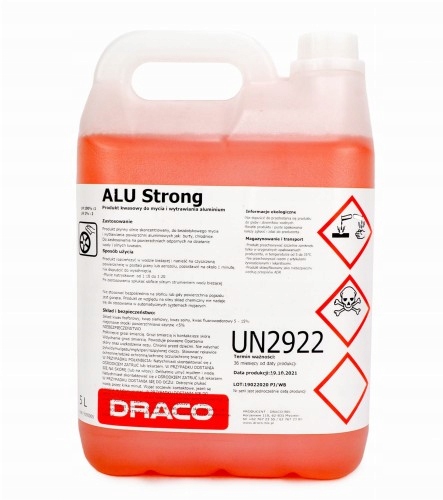 Mocny Kwas do aluminium, felg Draco Alustrong, Alu Strong Koła Aluminiowe