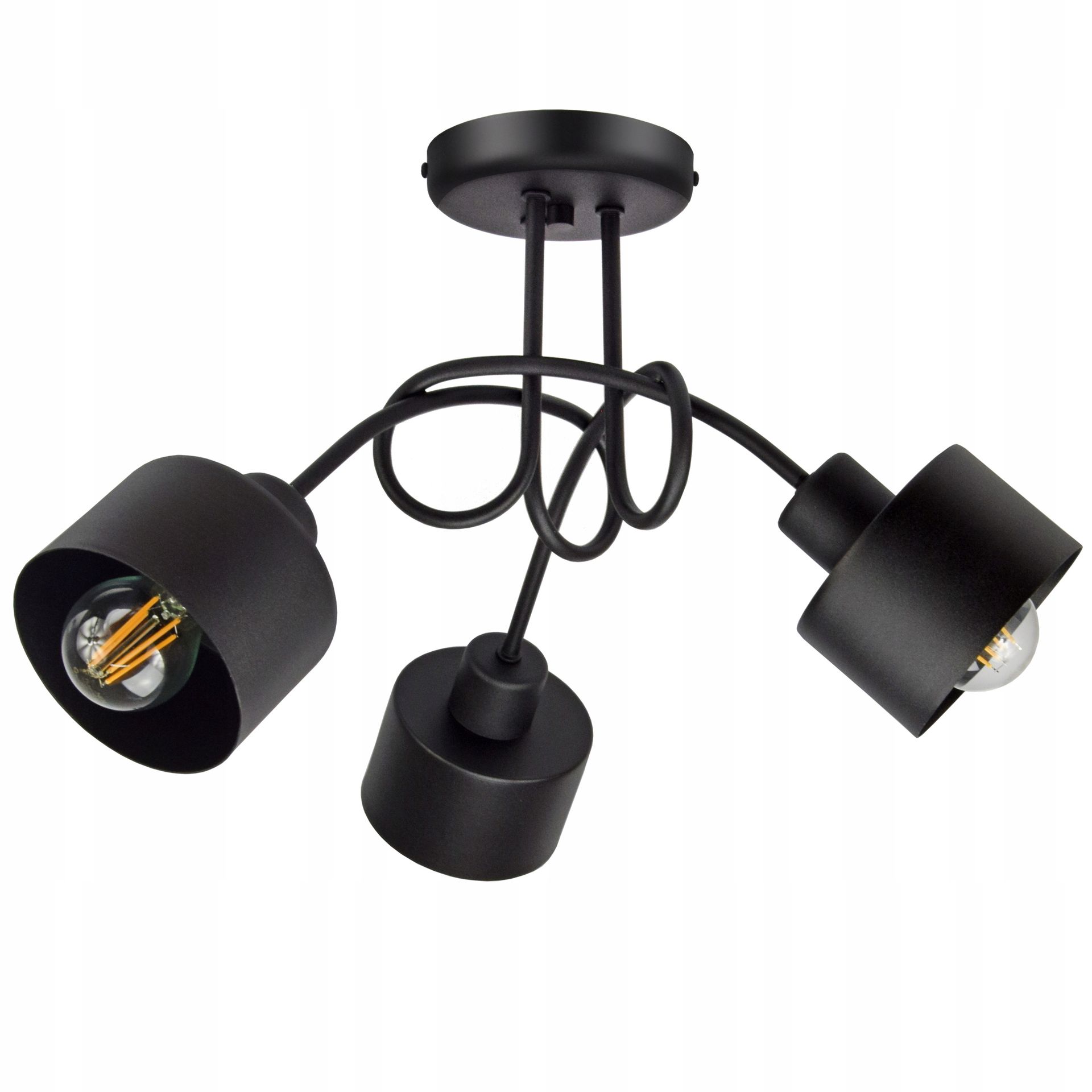 Lampa Sufitowa Żyrandol Pętla Loft Edison Led
