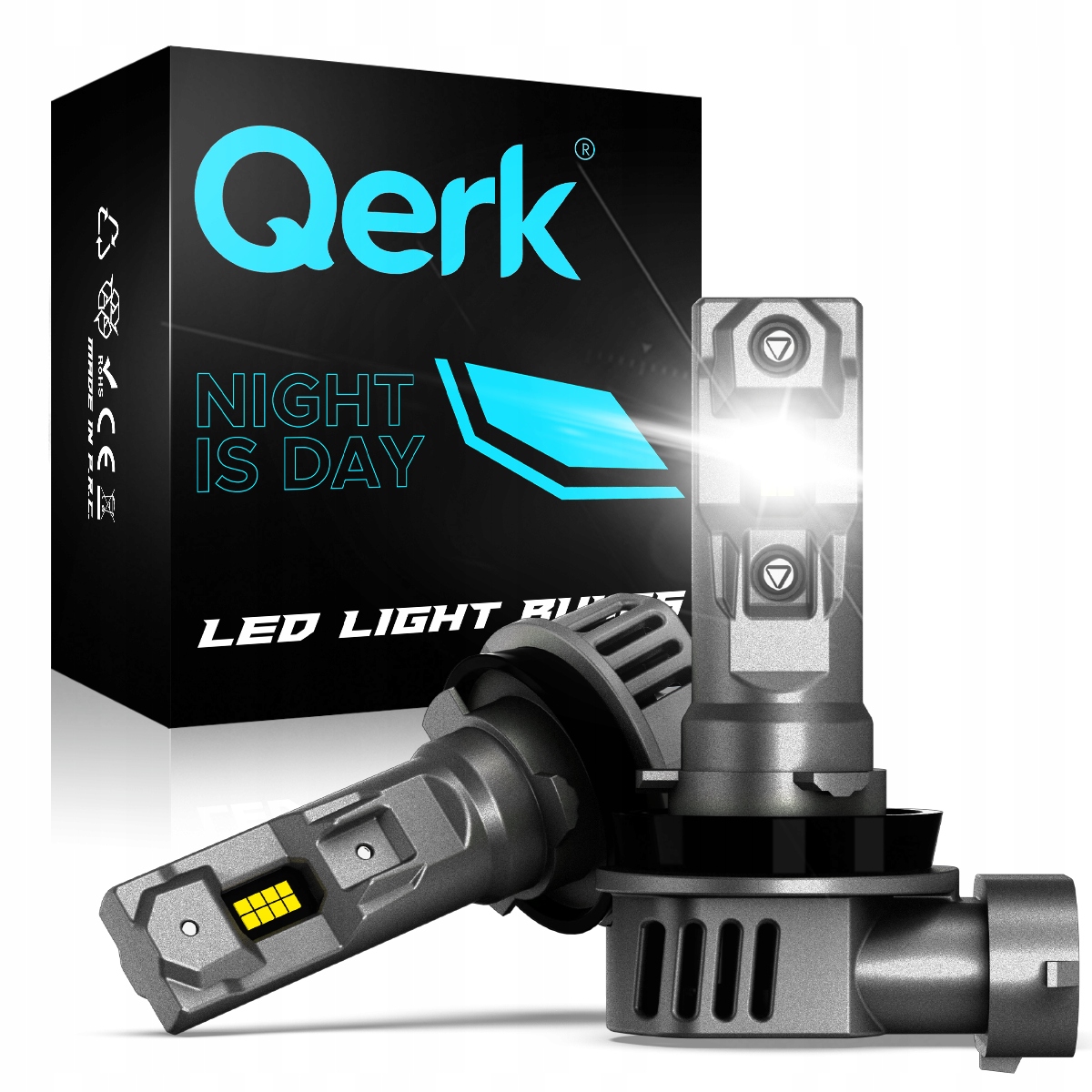 Żarówki Led H11 Qerk 1 Do 1 Więcej Światła Can Retrofit Idealnie Dopasowane