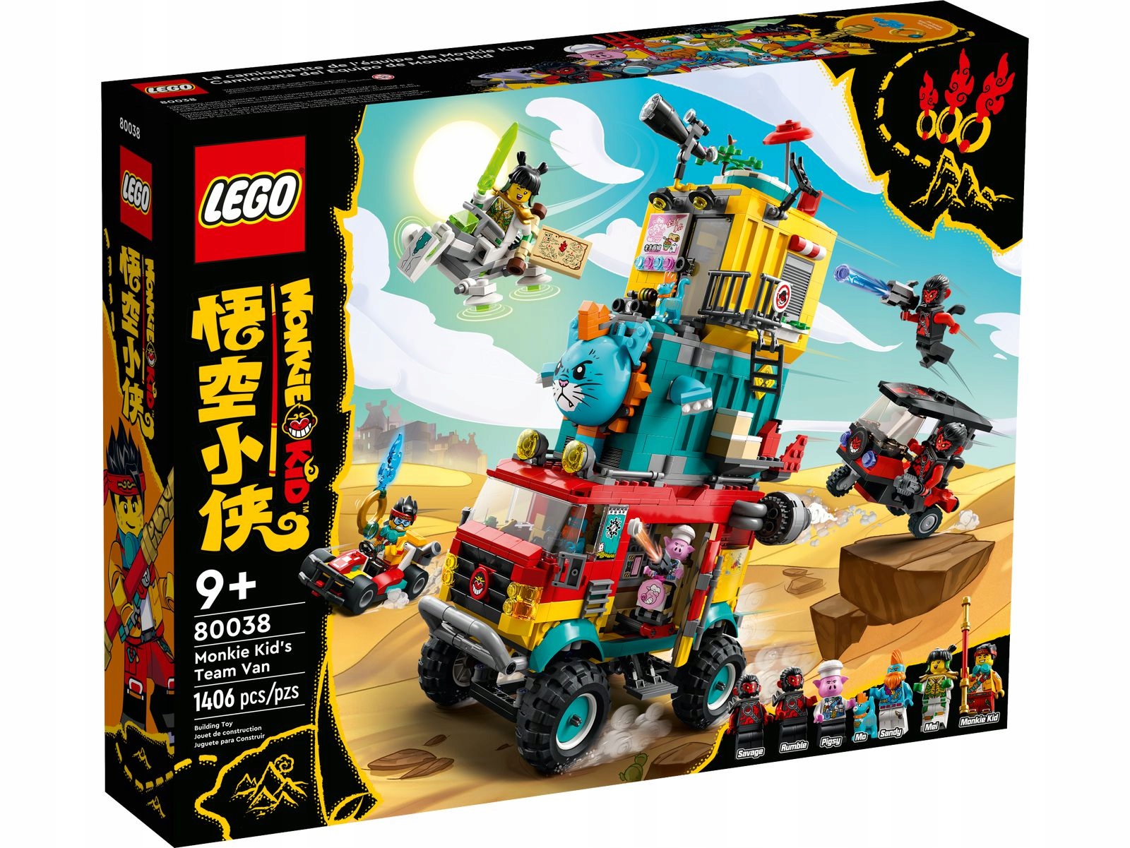 Lego Monkie Kid 80038 Furgonetka Ekipy Monkie Kida 9+ Nowa