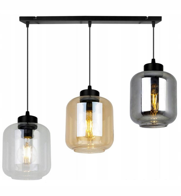 Lampa Wisząca Ze Szklanymi Kloszami Nad Stół MIX Kolorów Light Home