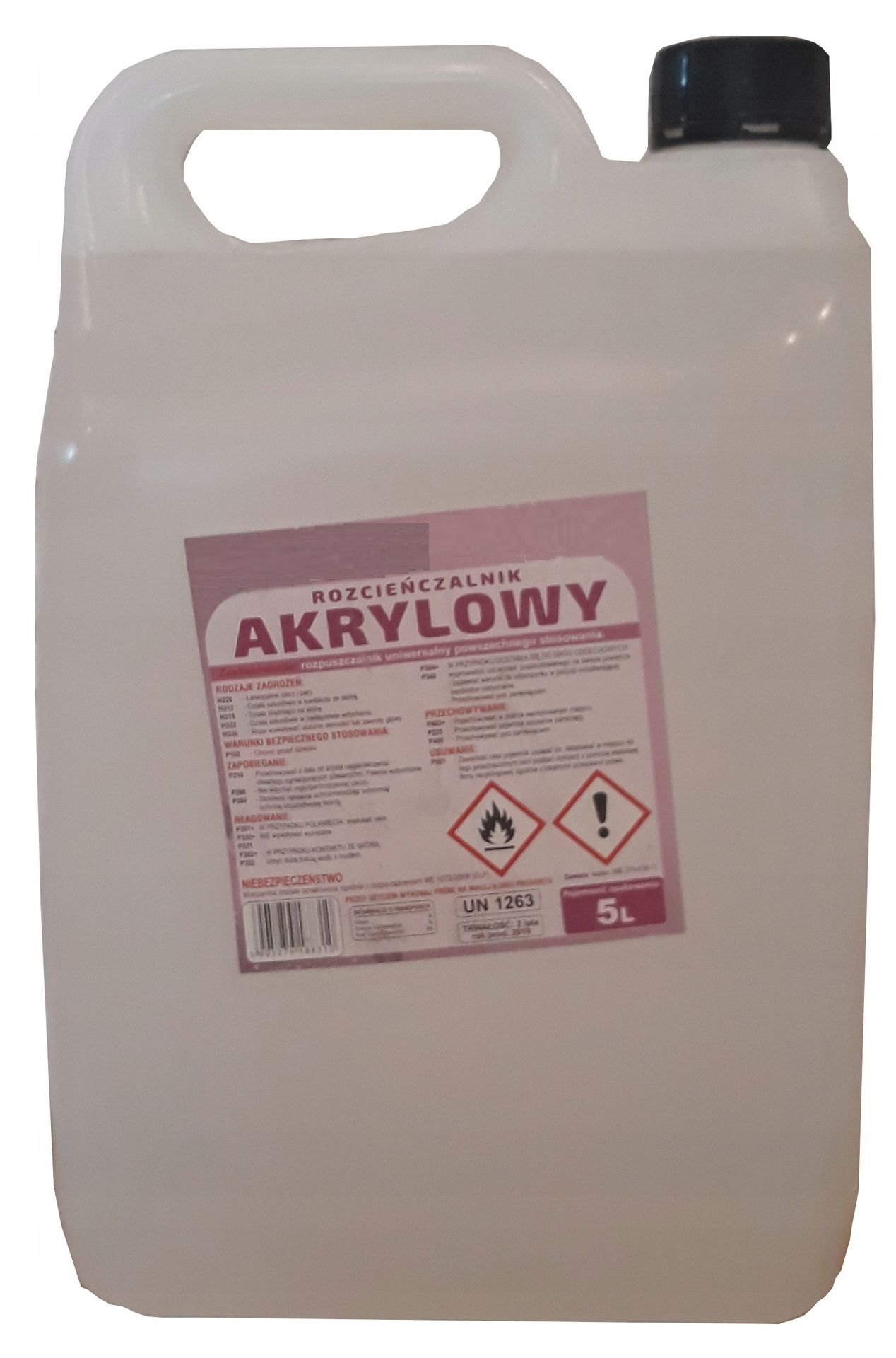 Rozcieńczalnik Rozpuszczalnik Akrylowy 5L