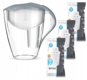 Dzbanek filtrujący Dafi Astra Classic 3l 3 filtry Dafi Kolor Szary