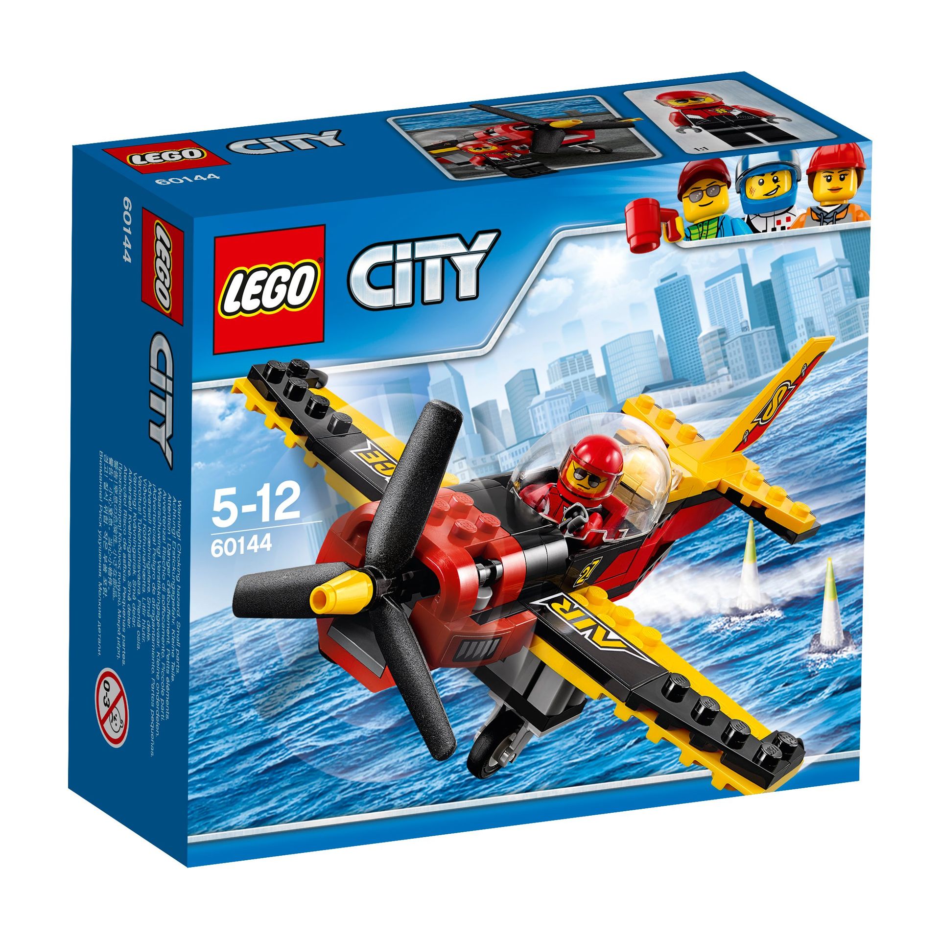 Oryginalne Lego 60144 City Samolot wyścigowy Nowy zestaw