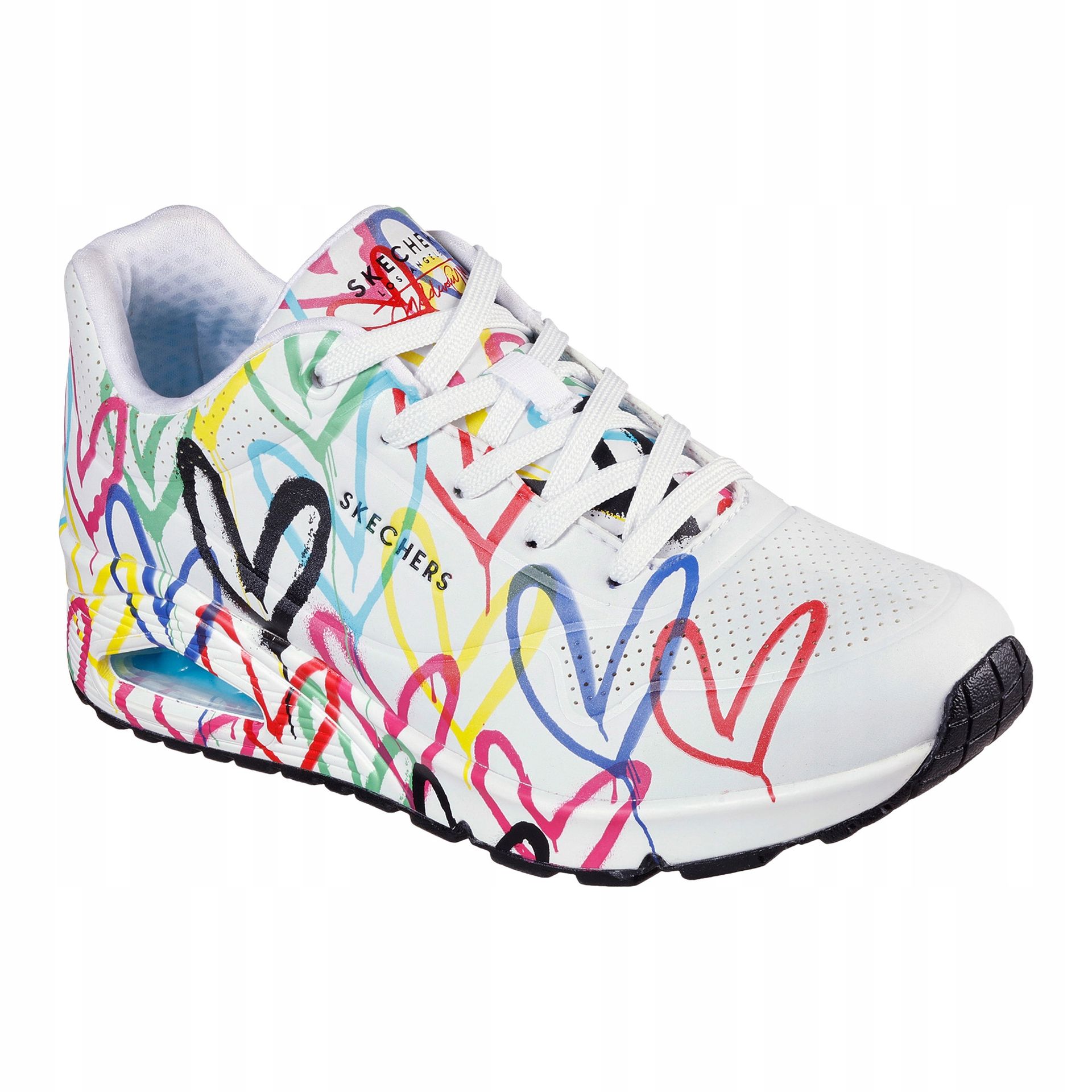 Buty damskie Skechers JGoldcrown Uno Spread The Love white/multicolor 38 Eu