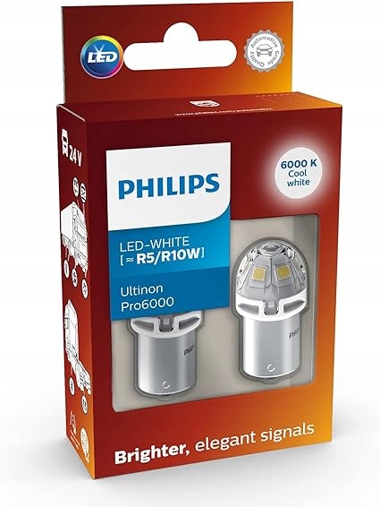 Żarówka Led (Karton 2szt.) R10W/R5W 12/24V 1W BA15S bez homologacji dr