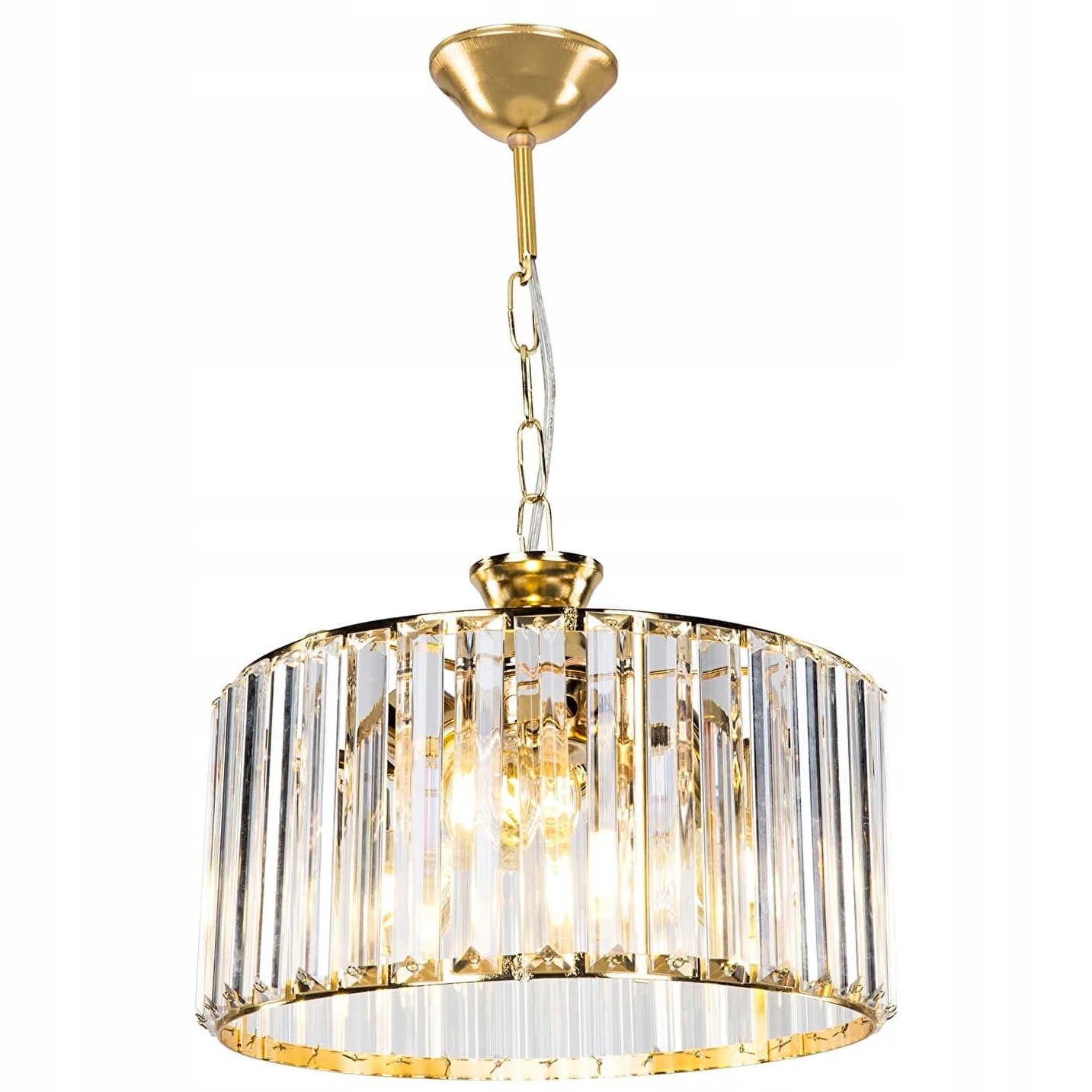 Lampa Kryształowa Sufitowa Złota Gold Kryształ Toolight