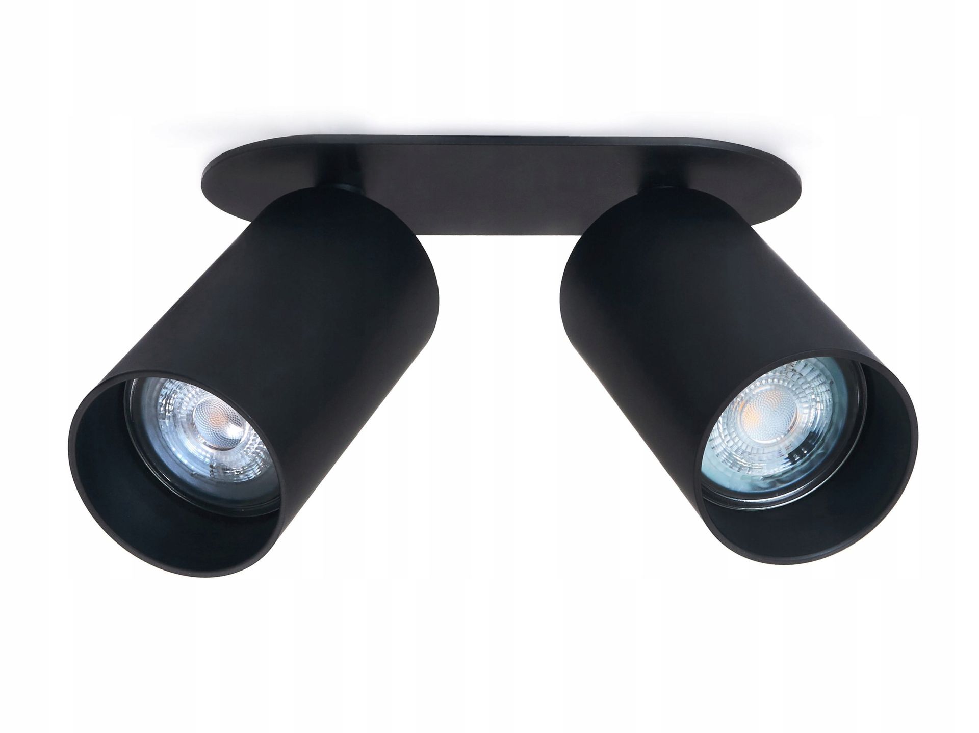 Spot Listwa Lampa Okrągłą Wpuszczana Podtynkowa Czarna