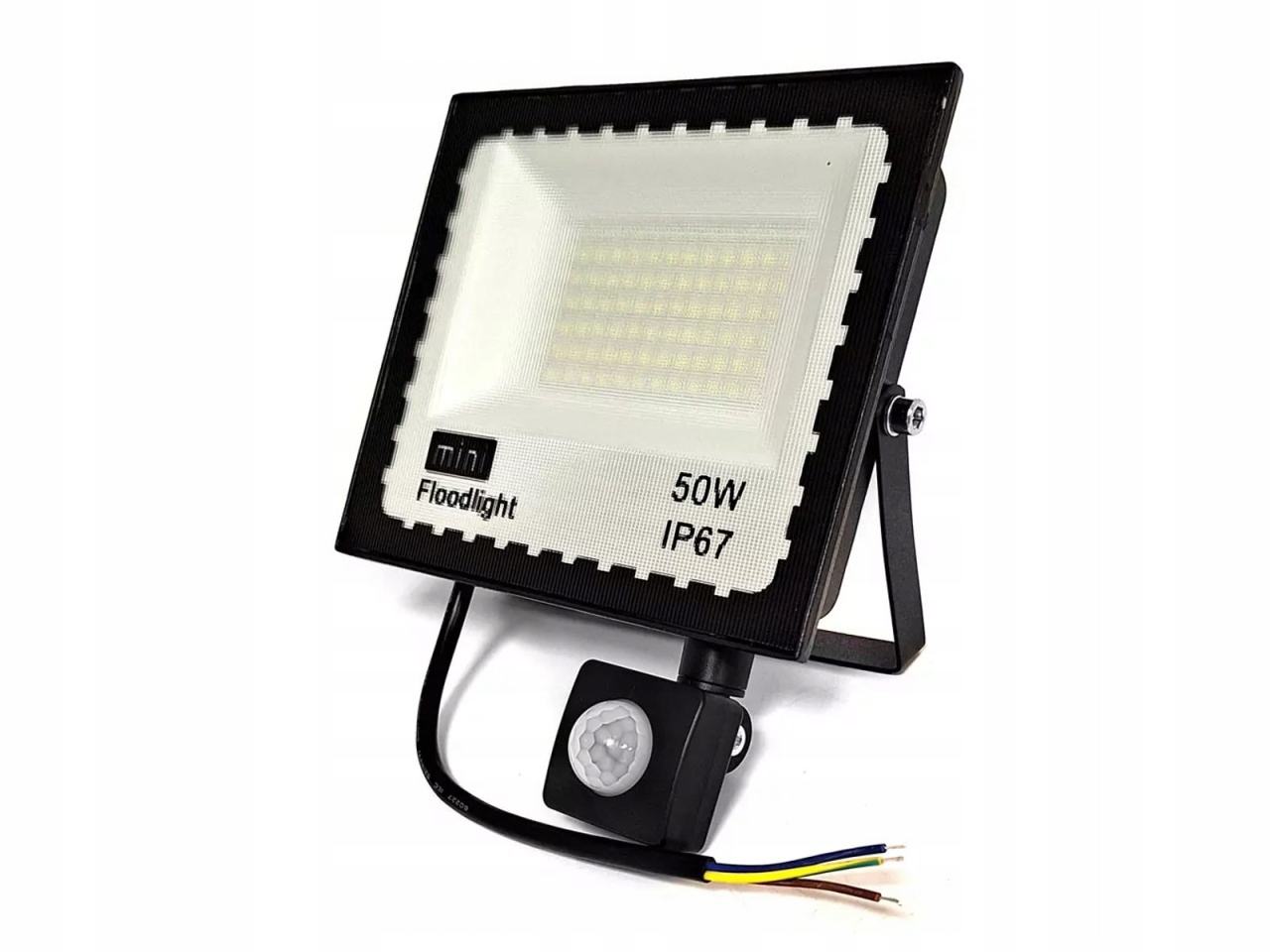 Halogen biały zimny naświetlacz Led z sensorem czujnikiem ruchu 3500 lm 50W