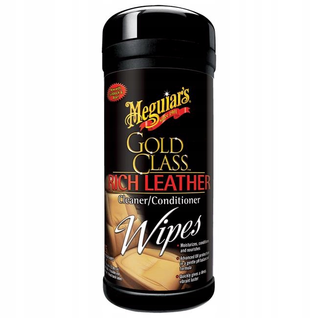 Meguiars Gold Class Leather Wipes 30 Szt Ściereczki Do Skóry